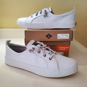 NIB White Leather Sperry Top-Sider
